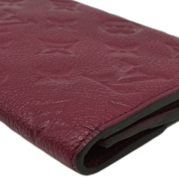 LOUIS VUITTON Sarah Monogram Empreinte Leather Wallet Aurore