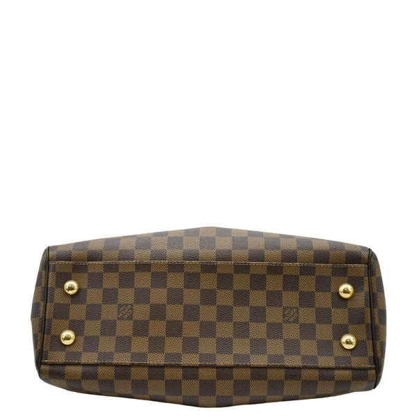 LOUIS VUITTON Trevi PM Damier Ebene Satchel Shoulder Bag Brown