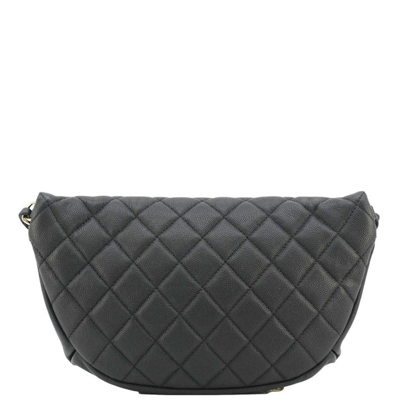 CHANEL Affinity Quilted Caviar Leather Waist Belt Bag Black