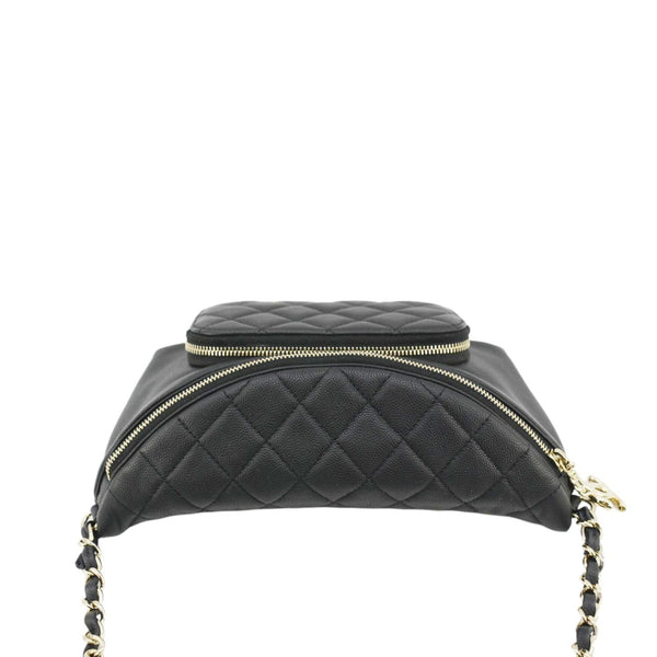 CHANEL Affinity Quilted Caviar Leather Waist Belt Bag Black