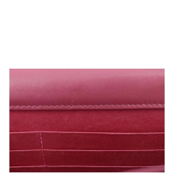 CHANEL Camellia Wallet On Chain Leather Crossbody Bag Pink