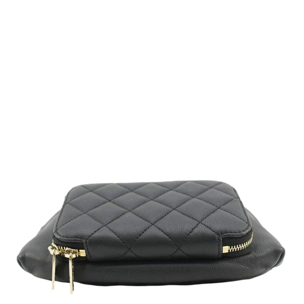 CHANEL Affinity Quilted Caviar Leather Waist Belt Bag Black