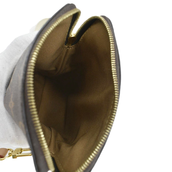 LOUIS VUITTON Utility Phone Sleeve Monogram Canvas Crossbody Bag Brown