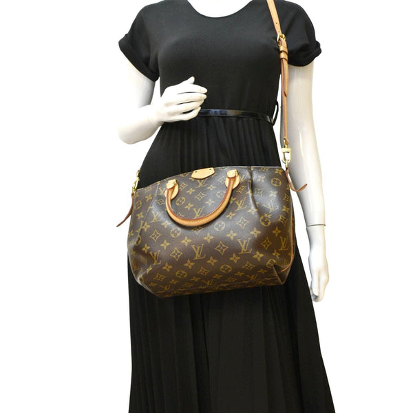 LOUIS VUITTON Turenne PM Monogram Canvas Shoulder Bag Brown