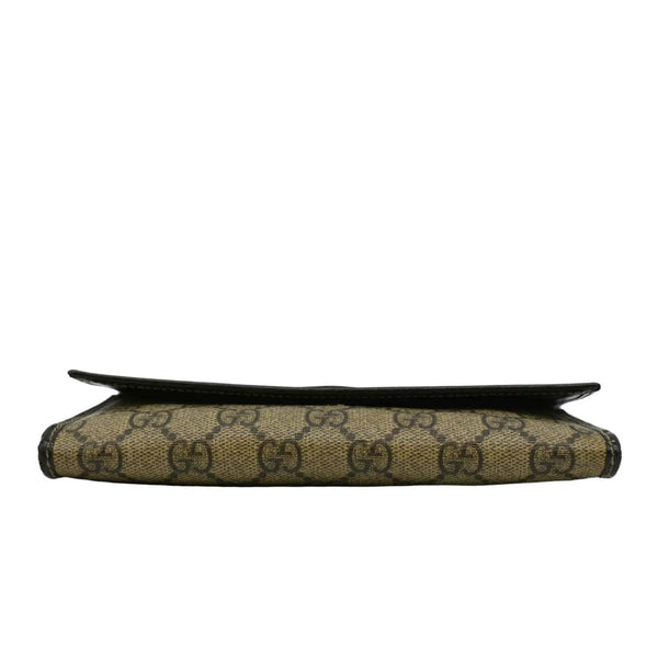 GUCCI GG Supreme Long Wallet Beige 203573