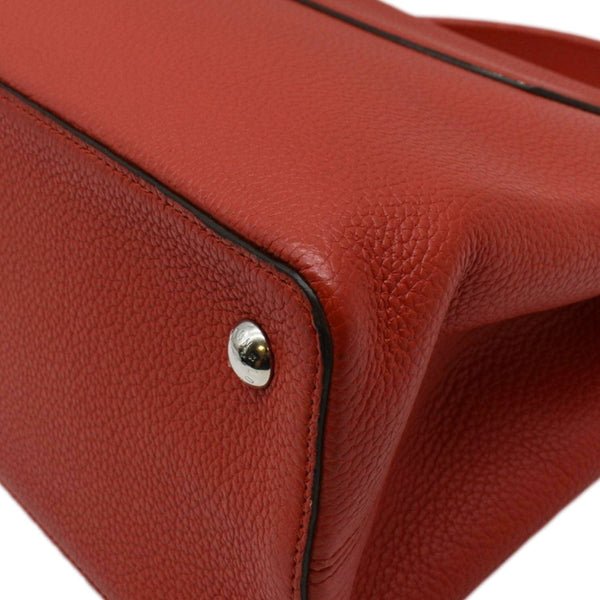 LOUIS VUITTON Capucines MM Taurillon Leather Satchel Bag Orange