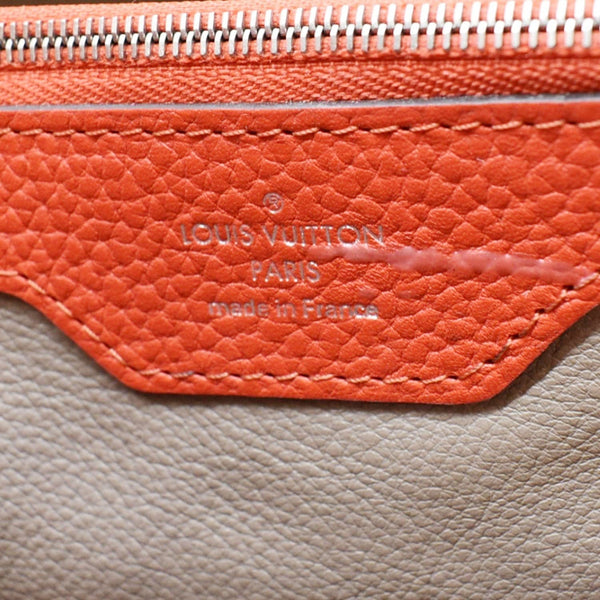 LOUIS VUITTON Capucines MM Taurillon Leather Satchel Bag Orange