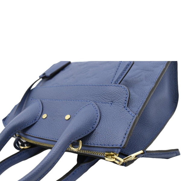 LOUIS VUITTON Pont Neuf Monogram Empreinte Leather Shoulder Bag Blue
