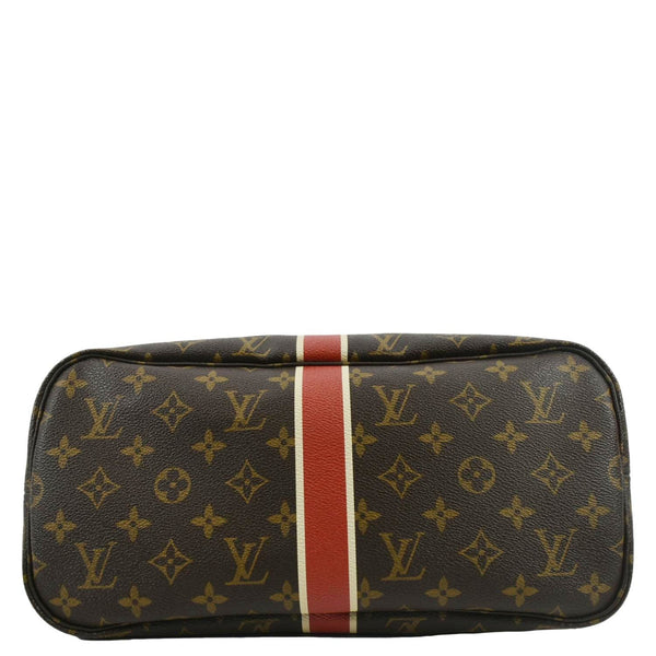 LOUIS VUITTON Neverfull My LV Heritage Monogram Canvas Tote Bag Red