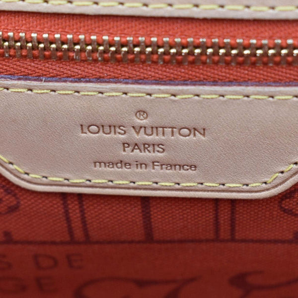 LOUIS VUITTON Neverfull My LV Heritage Monogram Canvas Tote Bag Red