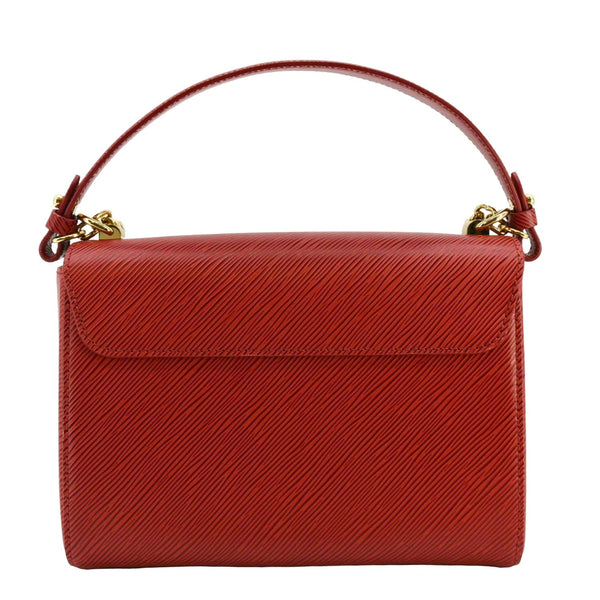 LOUIS VUITTON Twist MM Epi Leather Chain Shoulder Bag Red