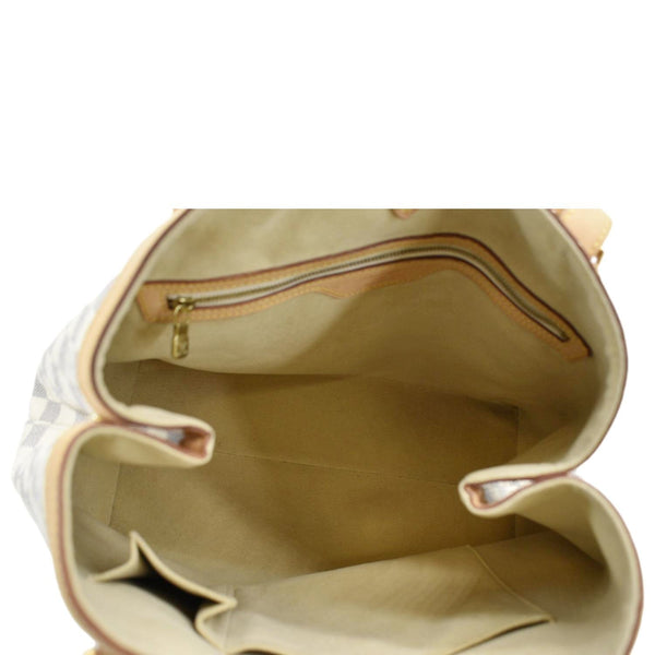 LOUIS VUITTON Hampstead MM Damier Azur Shoulder Bag White