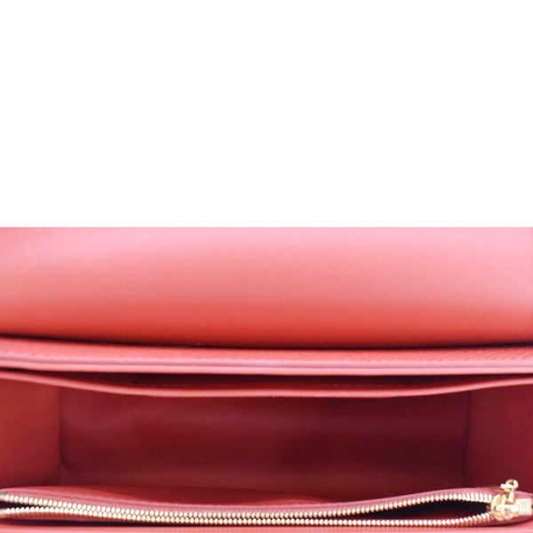 LOUIS VUITTON Twist MM Epi Leather Chain Shoulder Bag Red