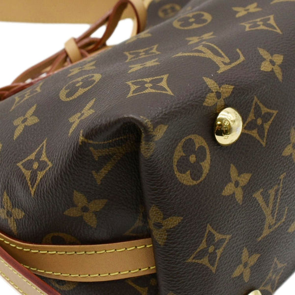 LOUIS VUITTON Carryall PM Monogram Canvas Shoulder Bag Brown