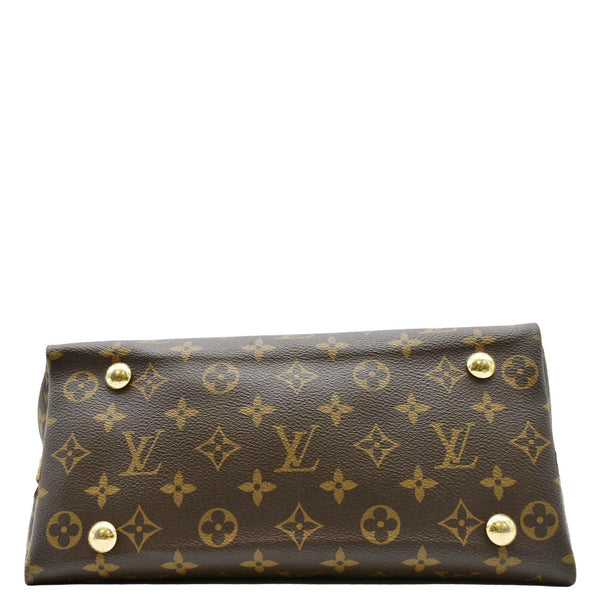 LOUIS VUITTON Carryall PM Monogram Canvas Shoulder Bag Brown