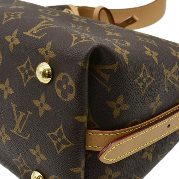 LOUIS VUITTON Carryall PM Monogram Canvas Shoulder Bag Brown