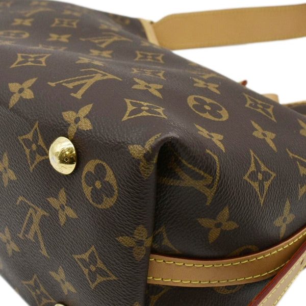LOUIS VUITTON Carryall PM Monogram Canvas Shoulder Bag Brown