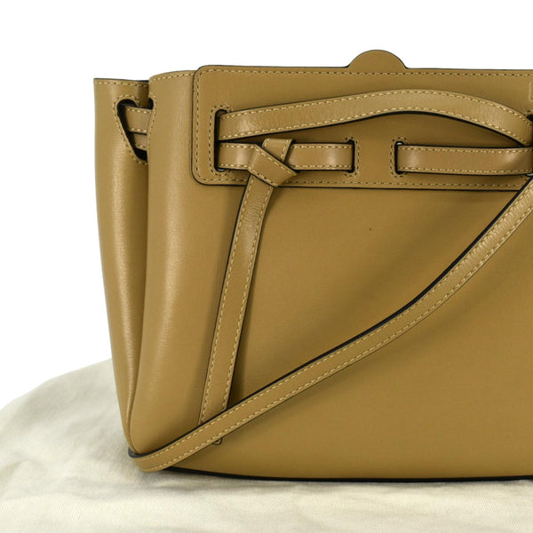 LOEWE Lazo Mini Leather Shoulder Bag Brown