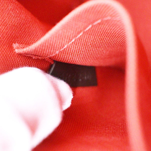 LOUIS VUITTON Alma BB Damier Ebene Satchel Bag Brown