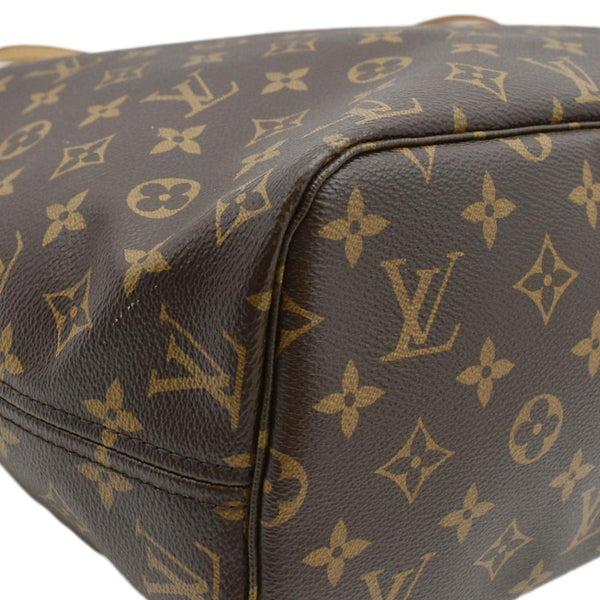 LOUIS VUITTON Neverfull MM Monogram Canvas Tote Bag Brown