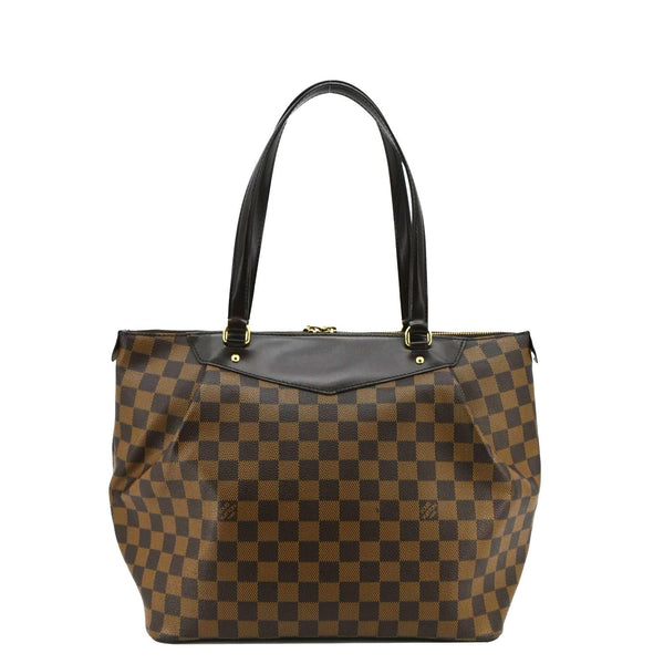 LOUIS VUITTON Westminster GM Damier Ebene Tote Shoulder Bag Brown