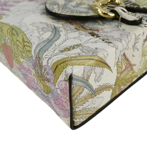 GUCCI Horsebit 1955 Mini Tiger & Flower Leather Shoulder Bag Multicolor 625615