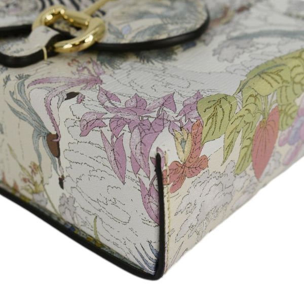 GUCCI Horsebit 1955 Mini Tiger & Flower Leather Shoulder Bag Multicolor 625615