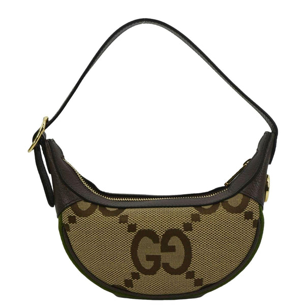 GUCCI Mini Ophidia Jumbo GG Supreme Canvas Hobo Bag Ebony 658551