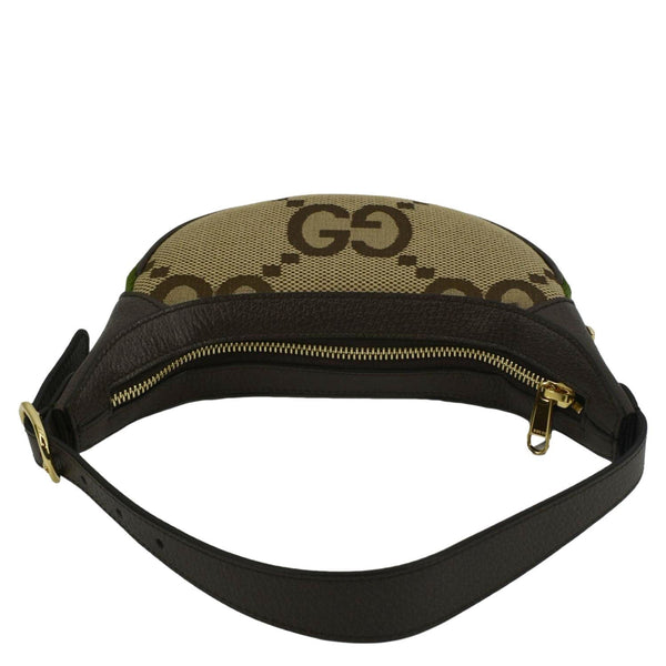 GUCCI Mini Ophidia Jumbo GG Supreme Canvas Hobo Bag Ebony 658551