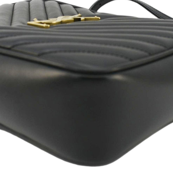 YVES SAINT LAURENT Lou Medium Quilted Leather Camera Crossbody Bag Black