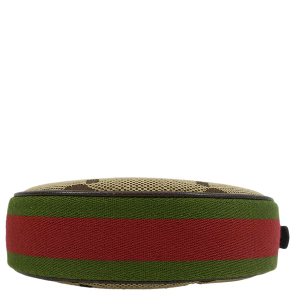 GUCCI Mini Ophidia Jumbo GG Supreme Canvas Hobo Bag Ebony 658551