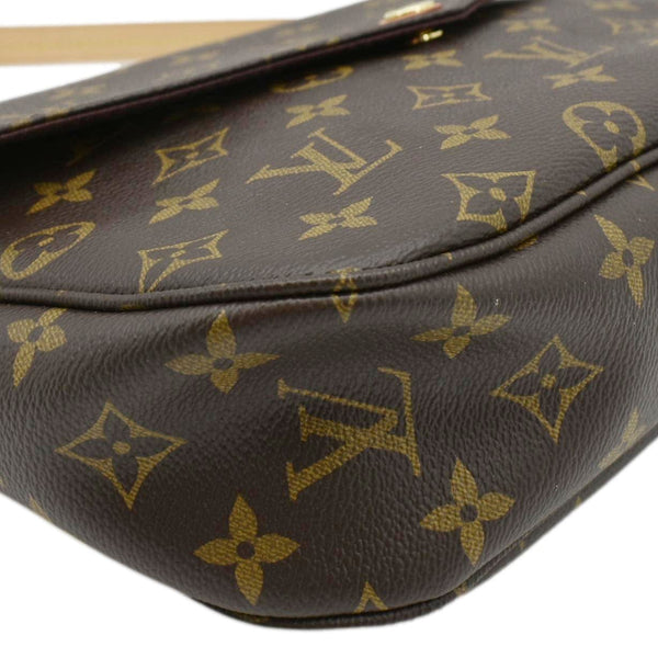 LOUIS VUITTON Mabillon Monogram Canvas Shoulder Crossbody Bag Brown