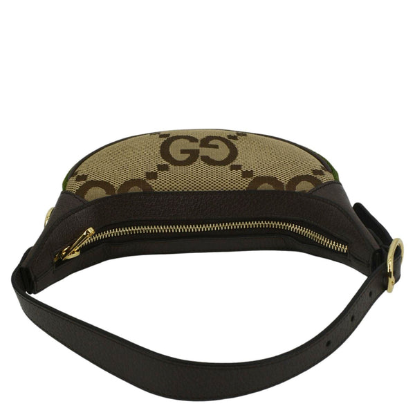 GUCCI Mini Ophidia Jumbo GG Supreme Canvas Hobo Bag Ebony 658551