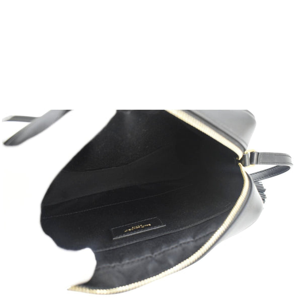 YVES SAINT LAURENT Lou Medium Quilted Leather Camera Crossbody Bag Black