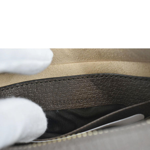 GUCCI Mini Ophidia Jumbo GG Supreme Canvas Hobo Bag Ebony 658551