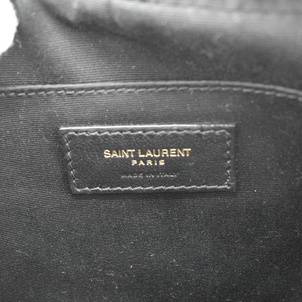 YVES SAINT LAURENT Lou Medium Quilted Leather Camera Crossbody Bag Black