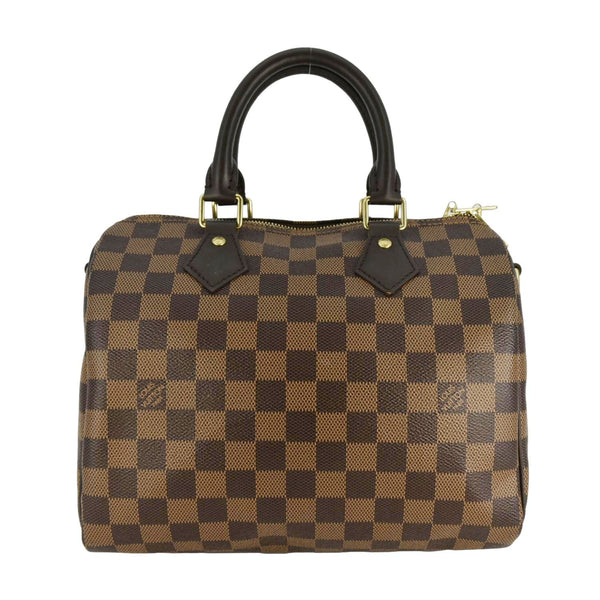 LOUIS VUITTON Speedy 25 Bandouliere Damier Ebene Shoulder Bag Brown