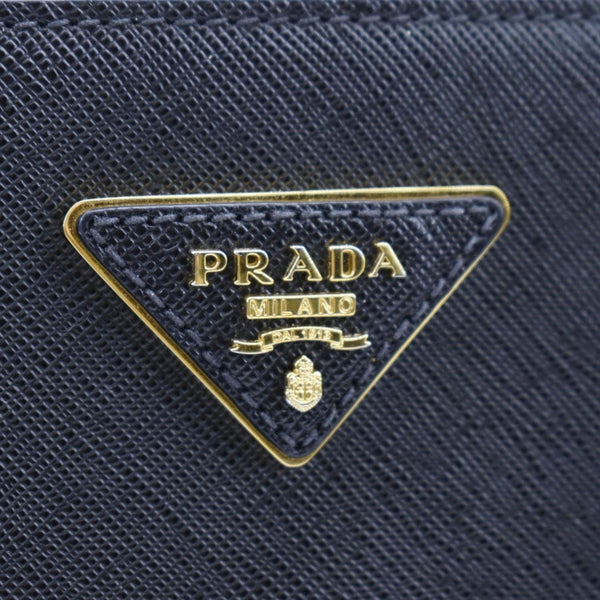 PRADA Saffiano Leather Shoulder Bag Black