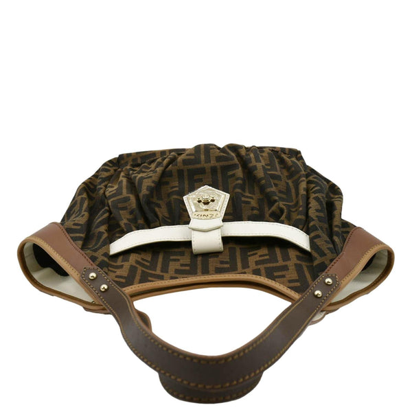 FENDI Chef Zucca Canvas Tote Bag Tobacco Brown