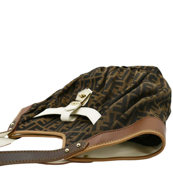 FENDI Chef Zucca Canvas Tote Bag Tobacco Brown