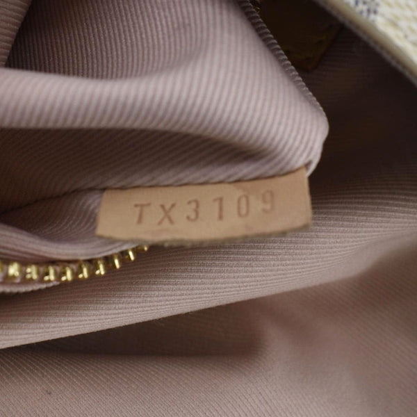 LOUIS VUITTON Graceful MM Damier Azur Shoulder Bag White