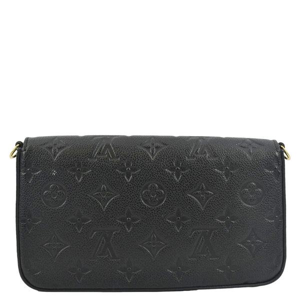 LOUIS VUITTON Felicie Monogram Empreinte Pochette Crossbody Bag Black