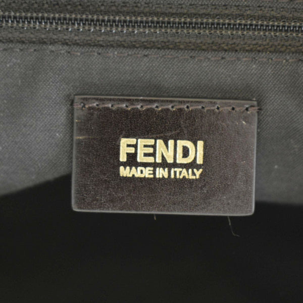 FENDI Chef Zucca Canvas Tote Bag Tobacco Brown