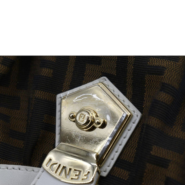 FENDI Chef Zucca Canvas Tote Bag Tobacco Brown