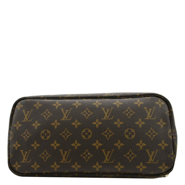 LOUIS VUITTON Neverfull MM Monogram Canvas Tote Bag Brown