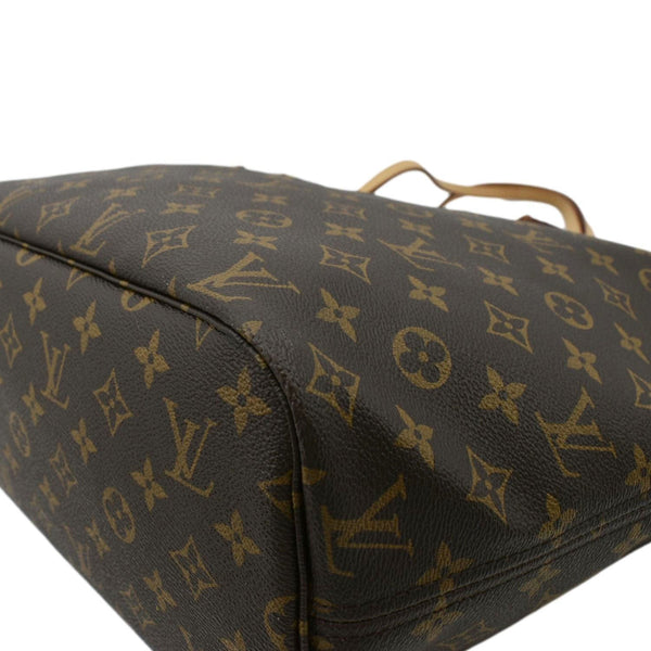 LOUIS VUITTON Neverfull MM Monogram Canvas Tote Bag Brown