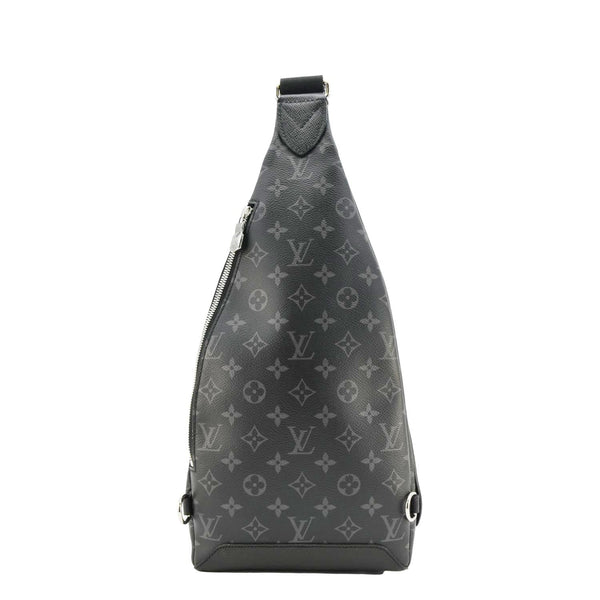 LOUIS VUITTON Duo Slingbag Taigarama Crossbody Bag Black