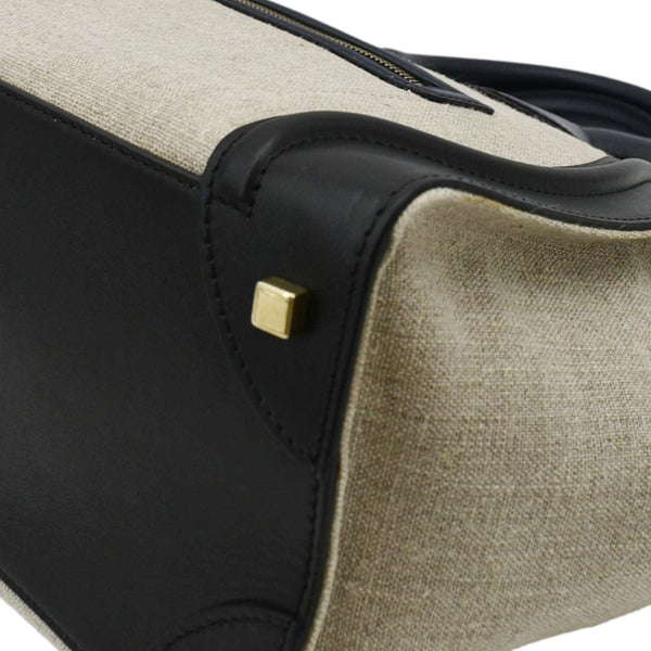 CELINE Mini Luggage Leather Tote Bag Tricolor