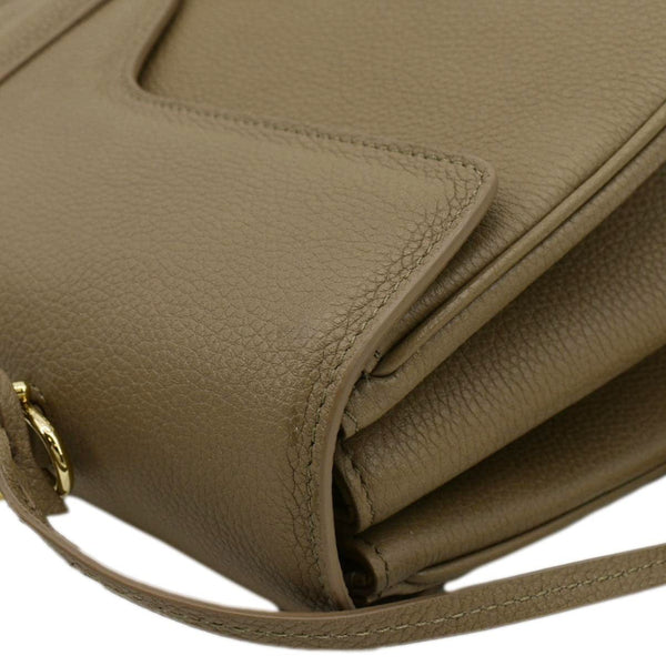 CELINE Medium 16 Leather Tote Shoulder Bag Beige