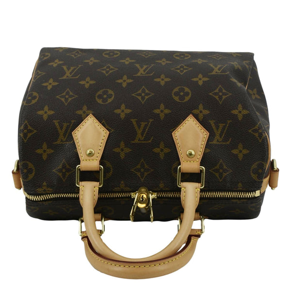 LOUIS VUITTON Speedy 25 Bandouliere Monogram Canvas Shoulder Bag Brown